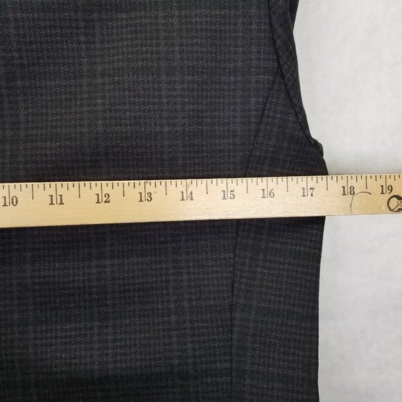 Amanda + Chelsea Blazer Women's S Plaid Stretch Knit Notch Collar Covered Button - Picture 16 of 16